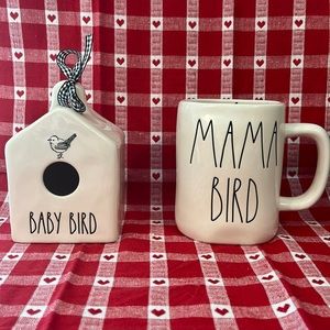 Rae dunn Mama Bird and Baby Bird set